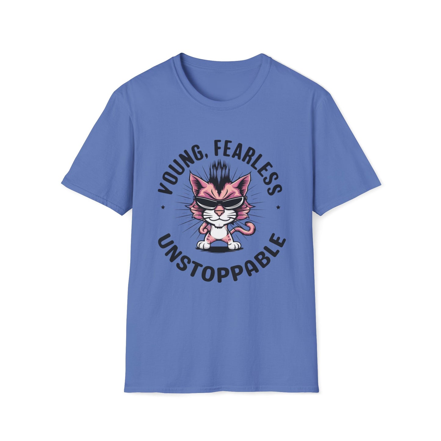 Young Fearless Unstoppable Cotton Men Tee