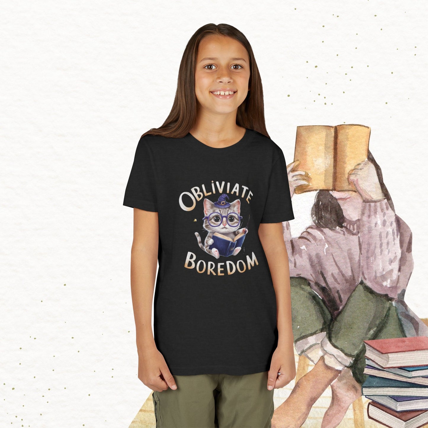 Obliviate Boredom Youth Heavy Cotton T-Shirt