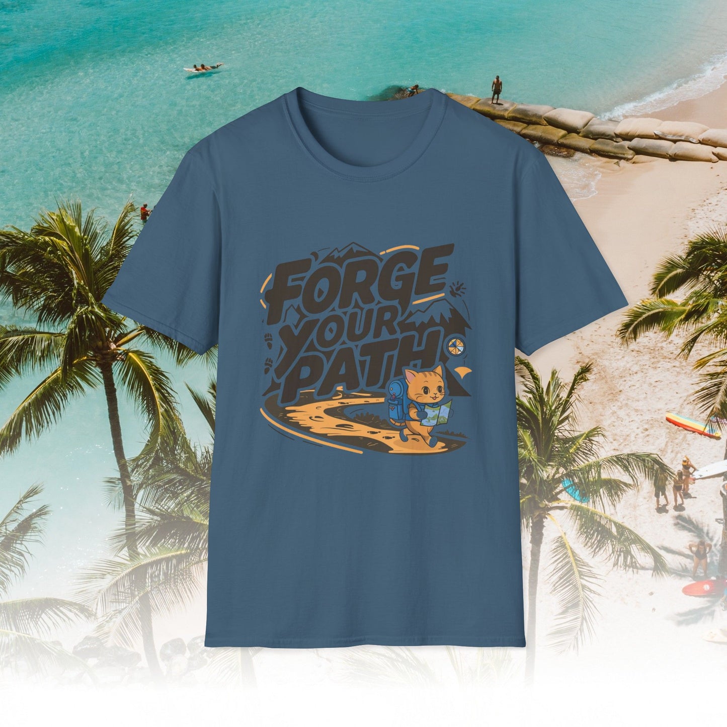 Forge Your Path Unisex Softstyle Travel Lover Cotton T-Shirts
