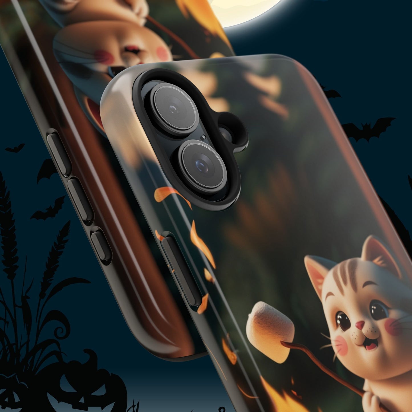 Meowstic Grip Wireless Charging Support Tough Case.