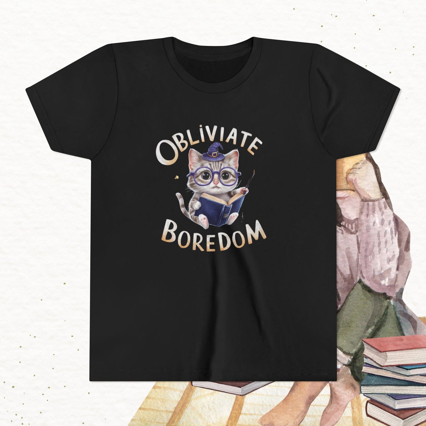Obliviate Boredom Youth Heavy Cotton T-Shirt