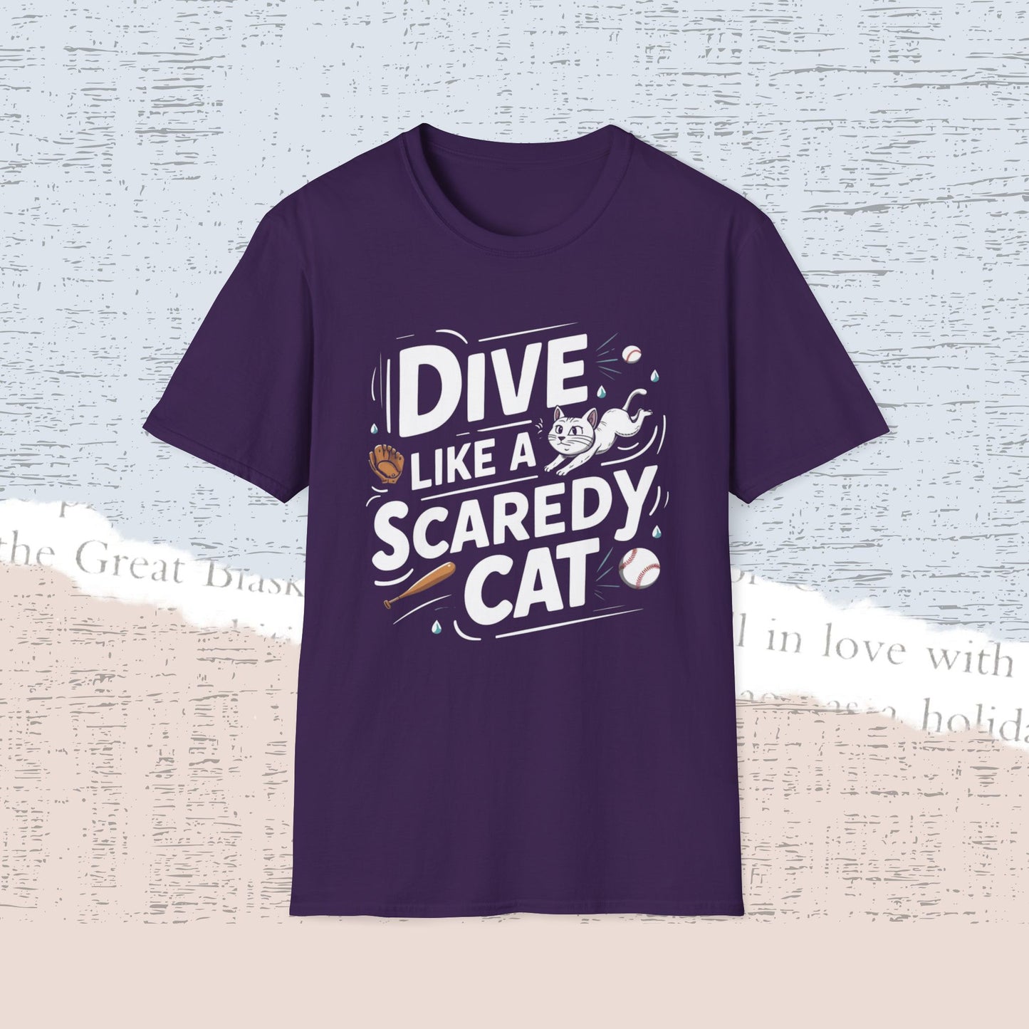 Dive Like Scaredy Cat Cotton Men Tee