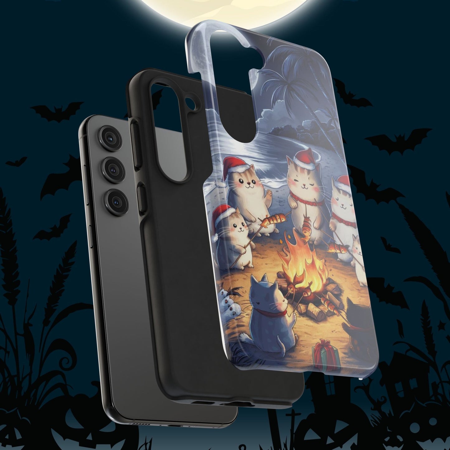 Meowmas Magic Wireless Charging Support Tough Case