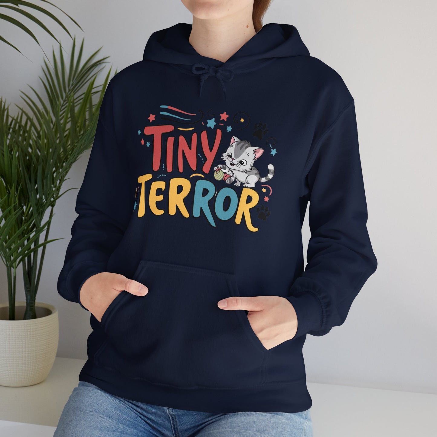 Fearless Feline Flyer Heavy Cotton Hoodie