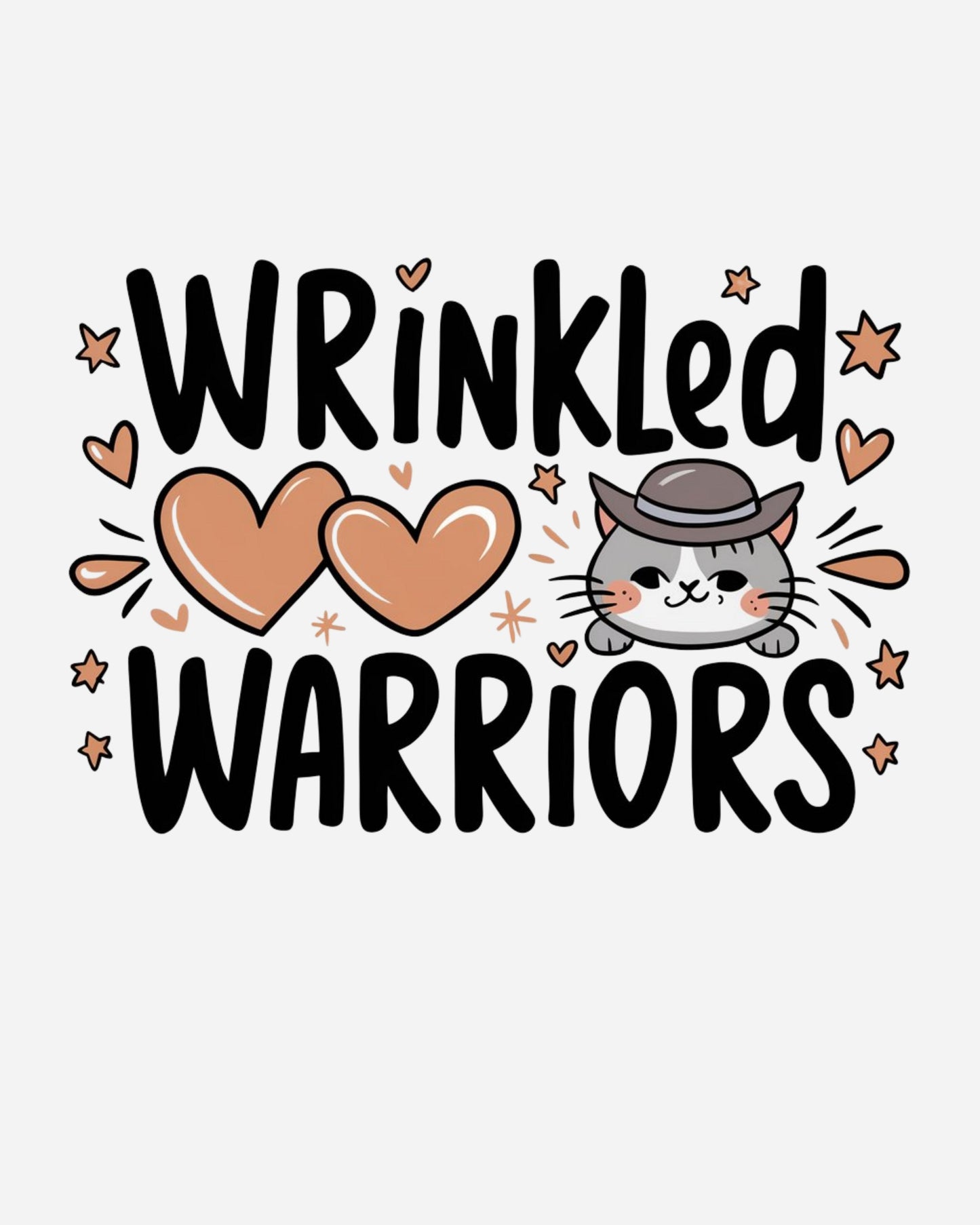 Wrinkled Warrior Cotton Tshirt