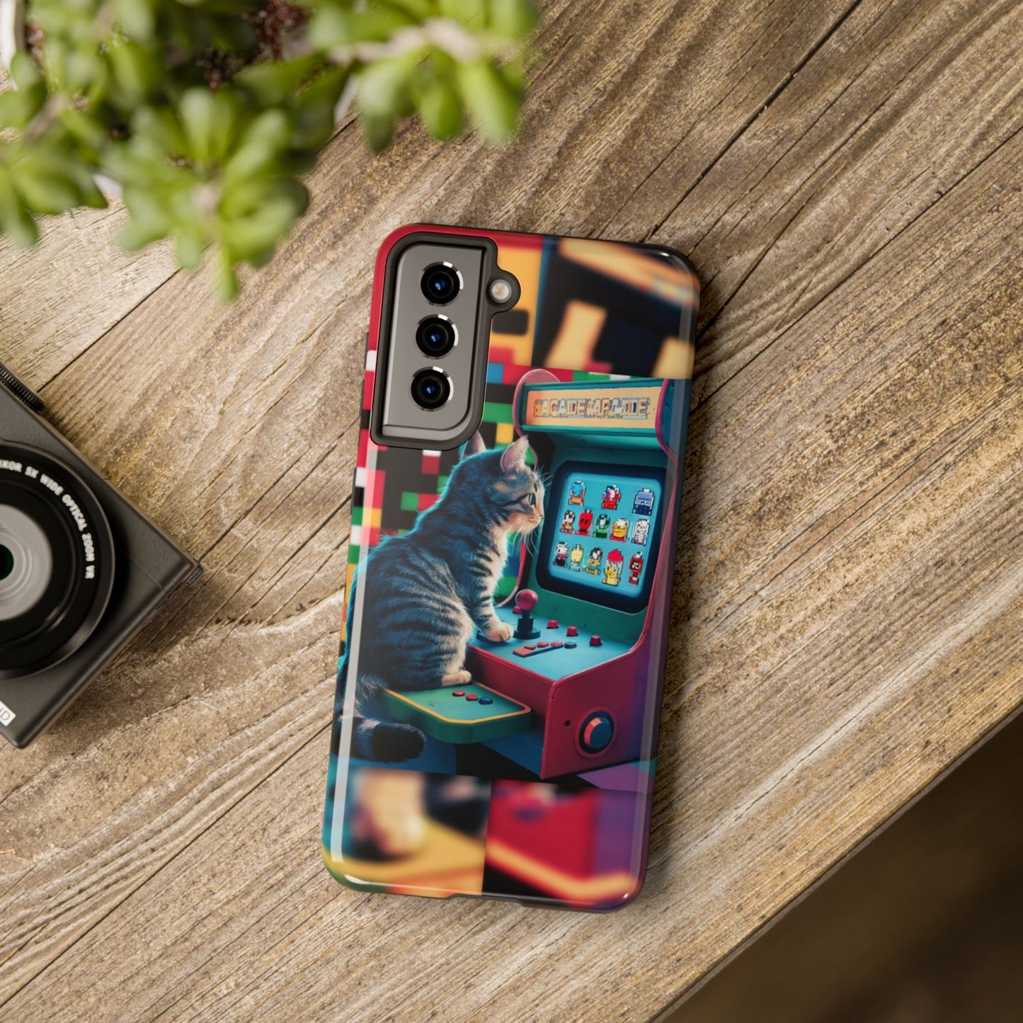 Meowstalgia Wireless Charging Support Tough Case.