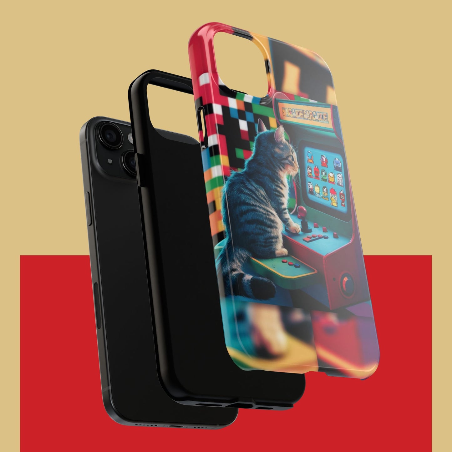 Meowstalgia Wireless Charging Support Tough Case.