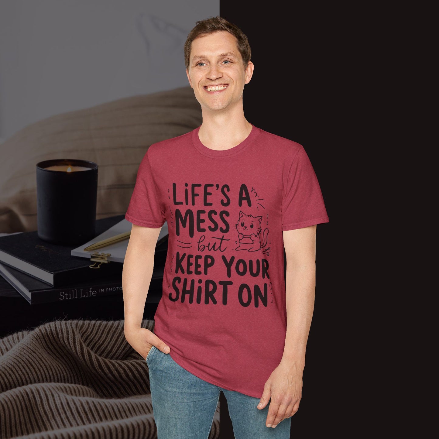 Life Messy Cotton T-Shirt