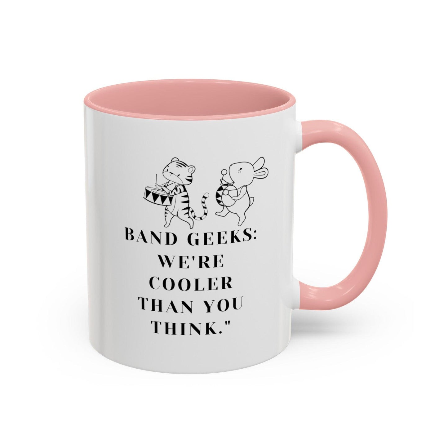 Billien Meowlody Maker Printify 11 oz 11oz accent mug Coffee Mugs Holiday Picks Home & Living Kitchen Mugs Spring Essentials two tone White base