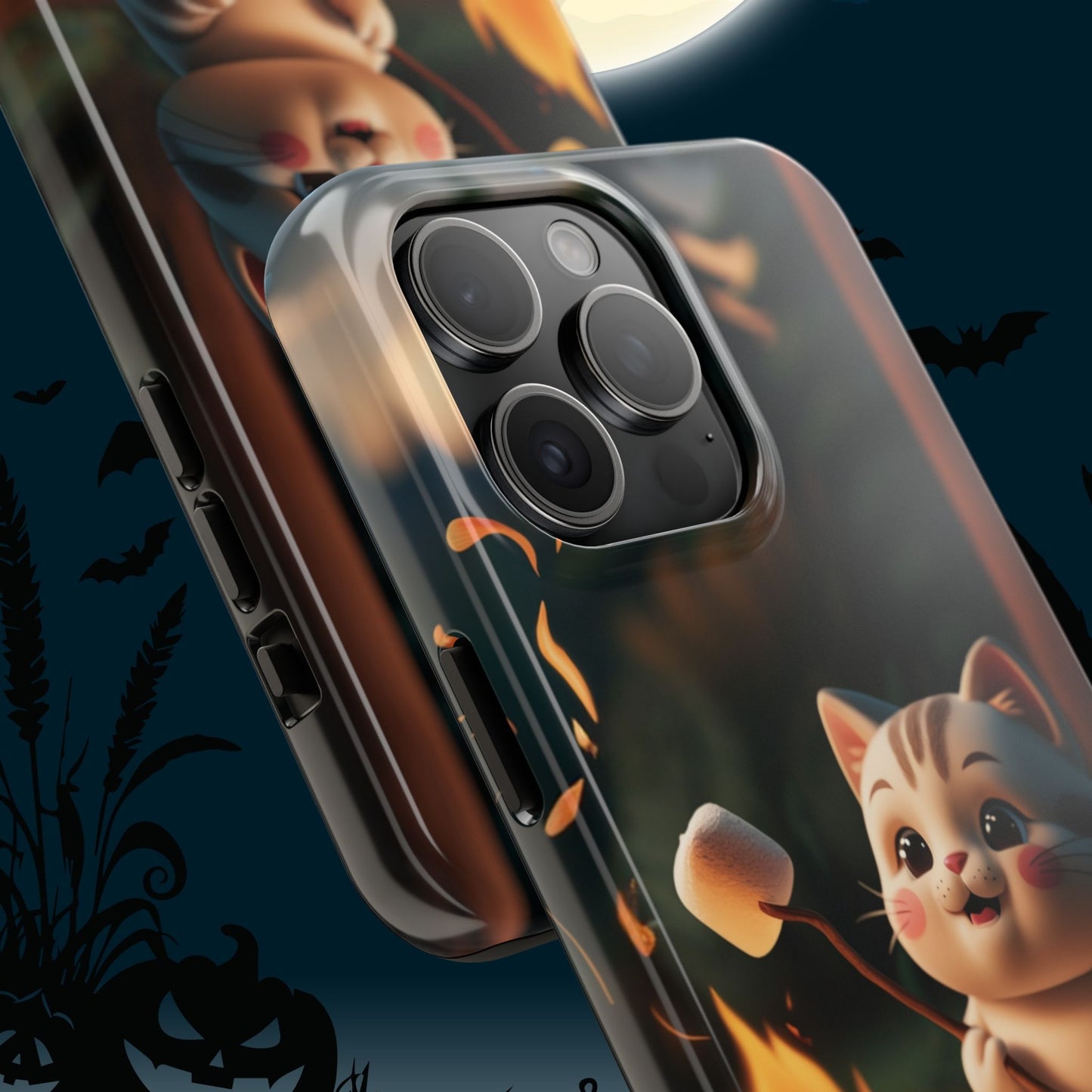 Meowstic Grip Wireless Charging Support Tough Case.