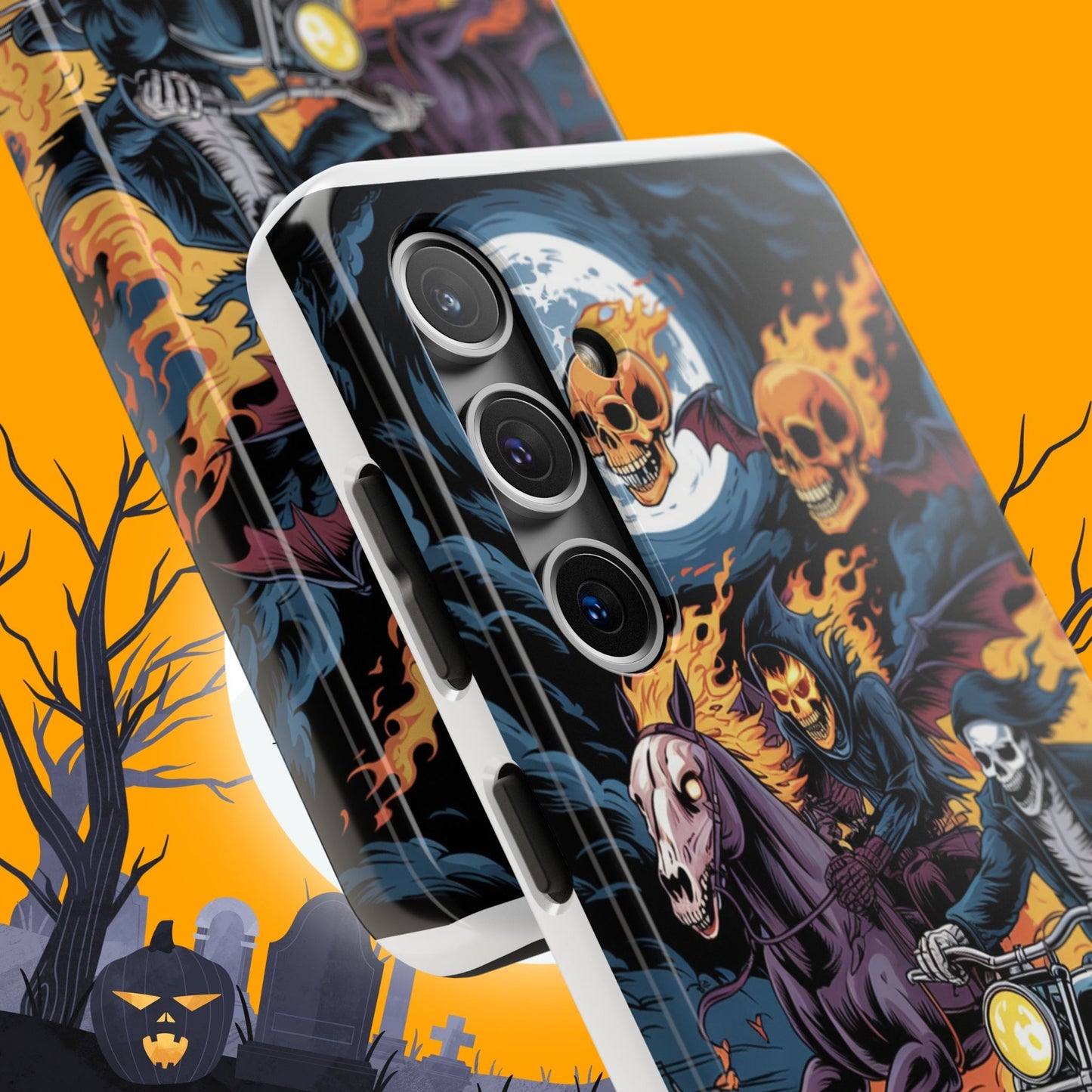 Ghost Riders Wireless Charging Support Tough Case