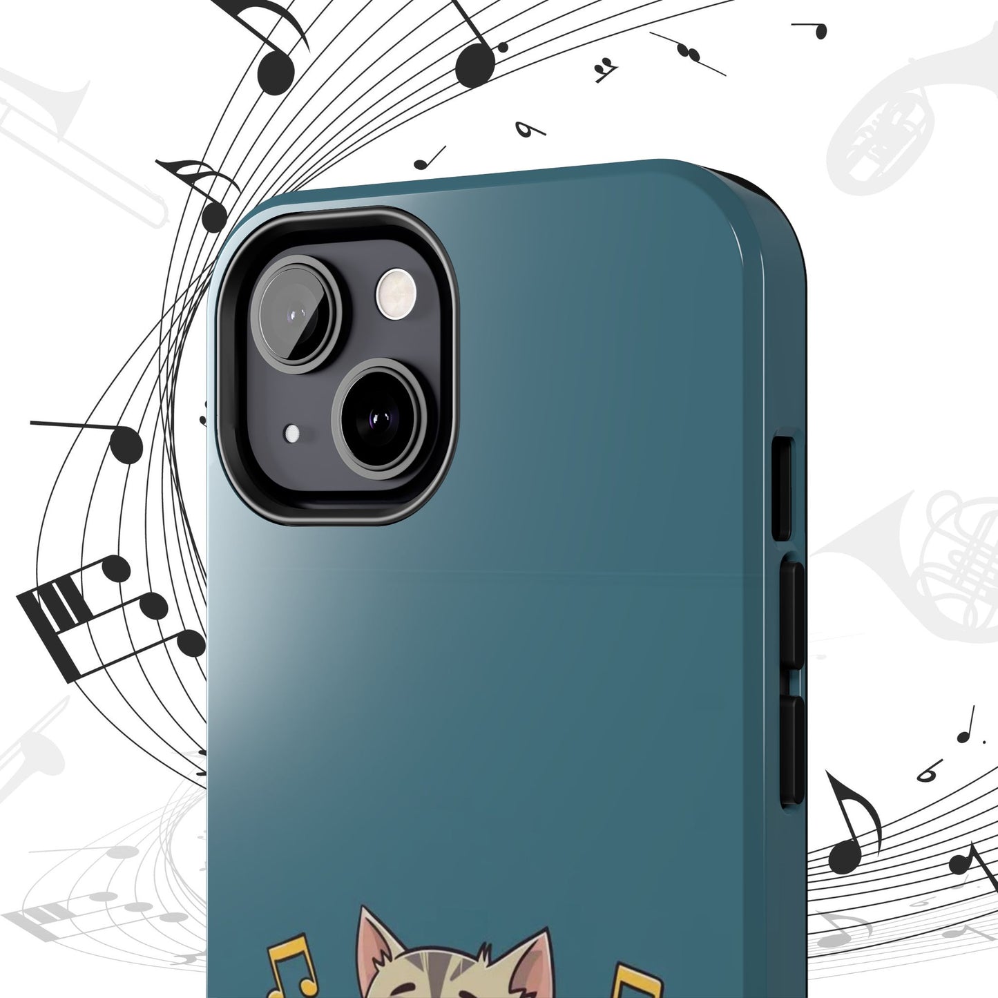 Tuneful Treasures Wireless Charging Support Tough Case.