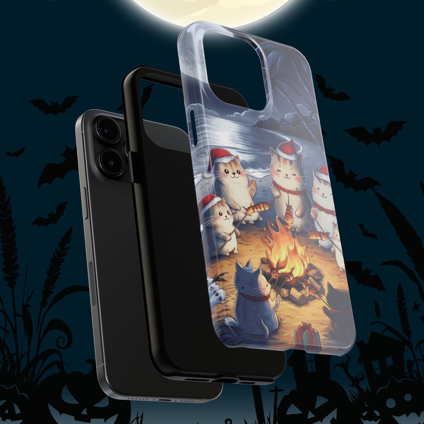 Meowmas Magic Wireless Charging Support Tough Case