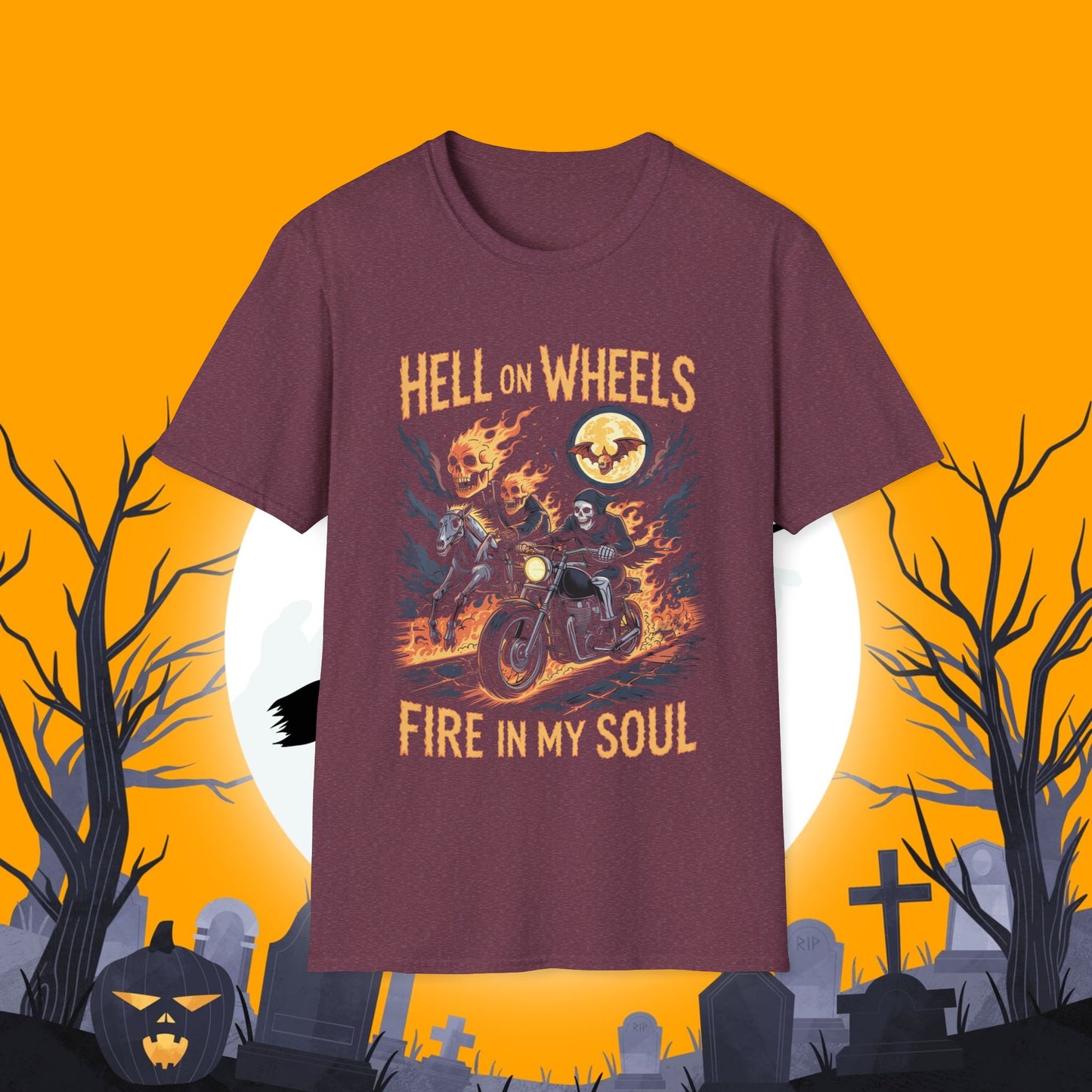 Hell On Wheels Unisex Softstyle T-Shirt