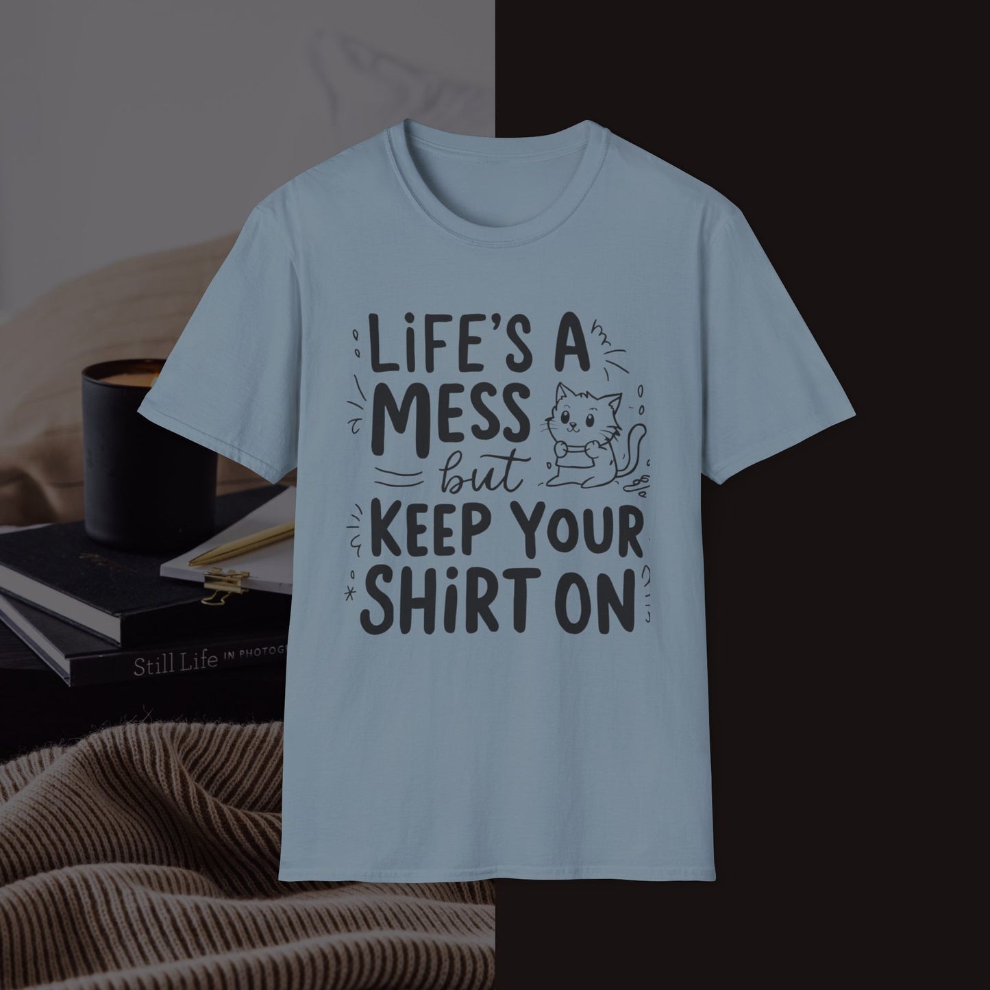 Life Messy Cotton T-Shirt