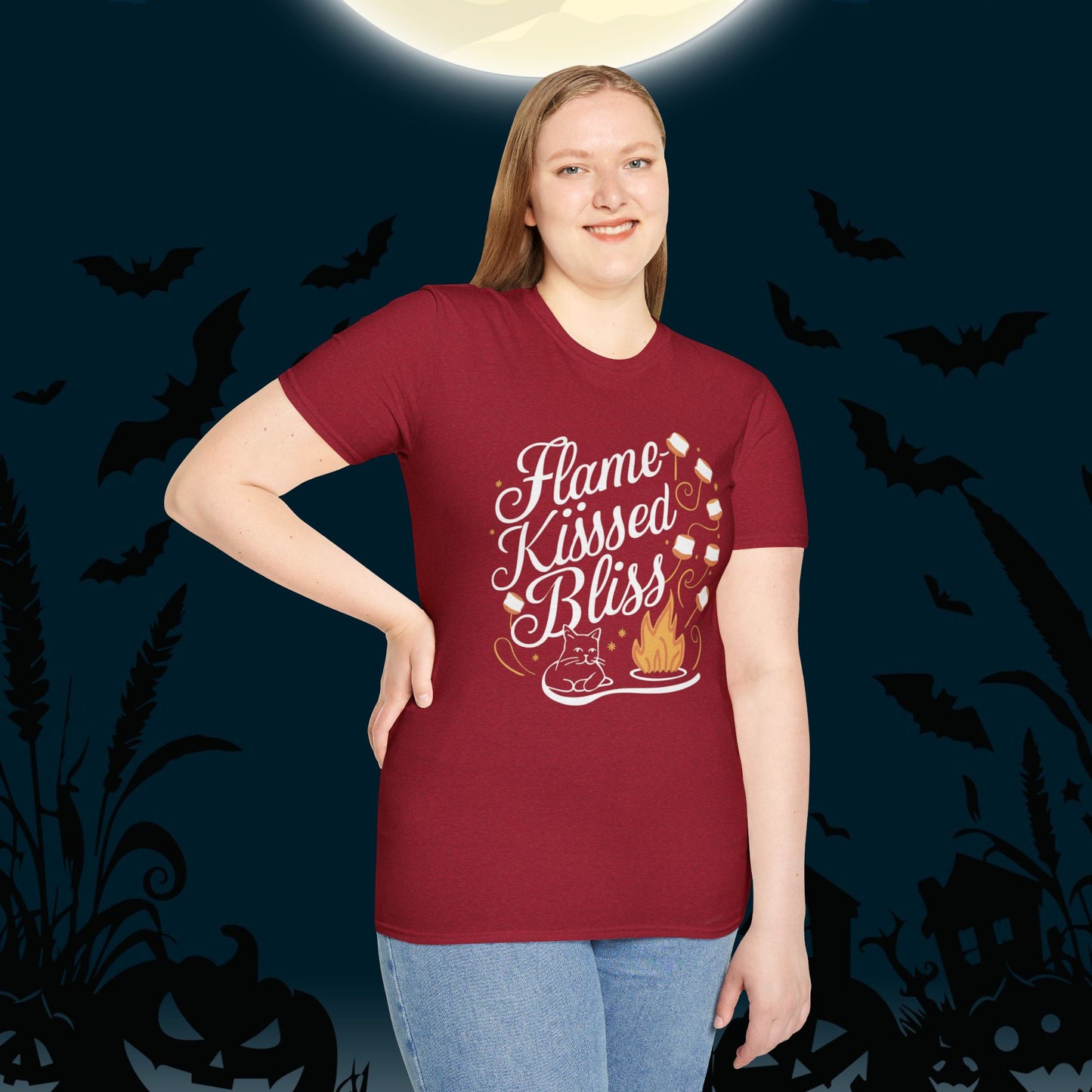 Flame Kiss Bliss Cotton Tee