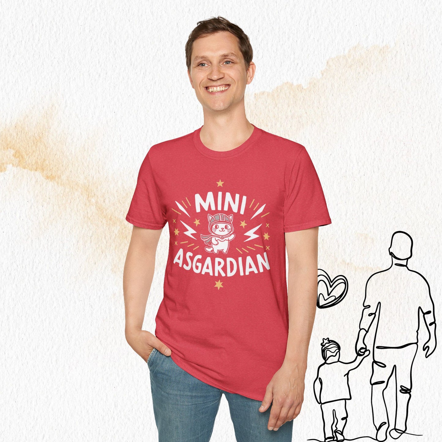 Mini Asgardian Cotton Crew Neck Men Tshirt