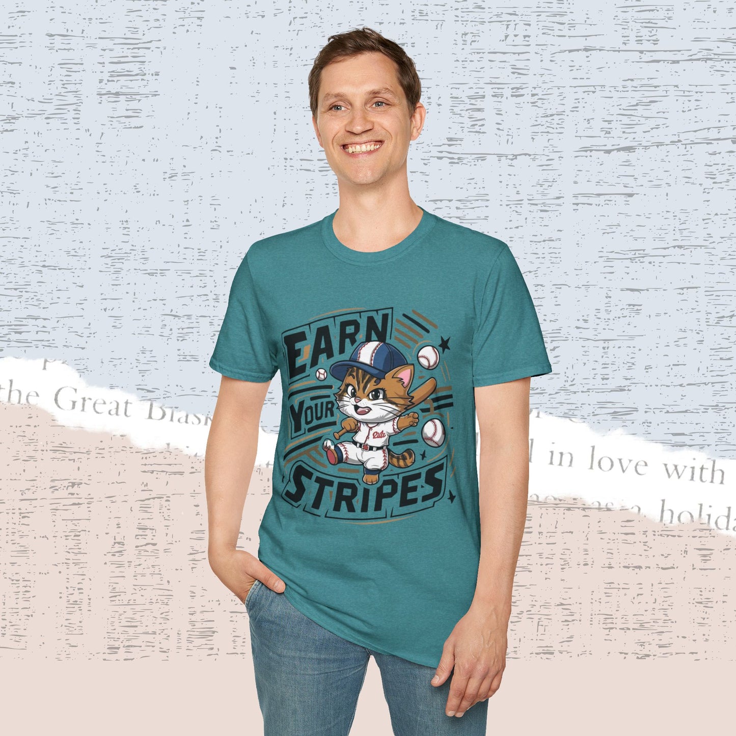 Earn Your Stripe Cotton Men Tee