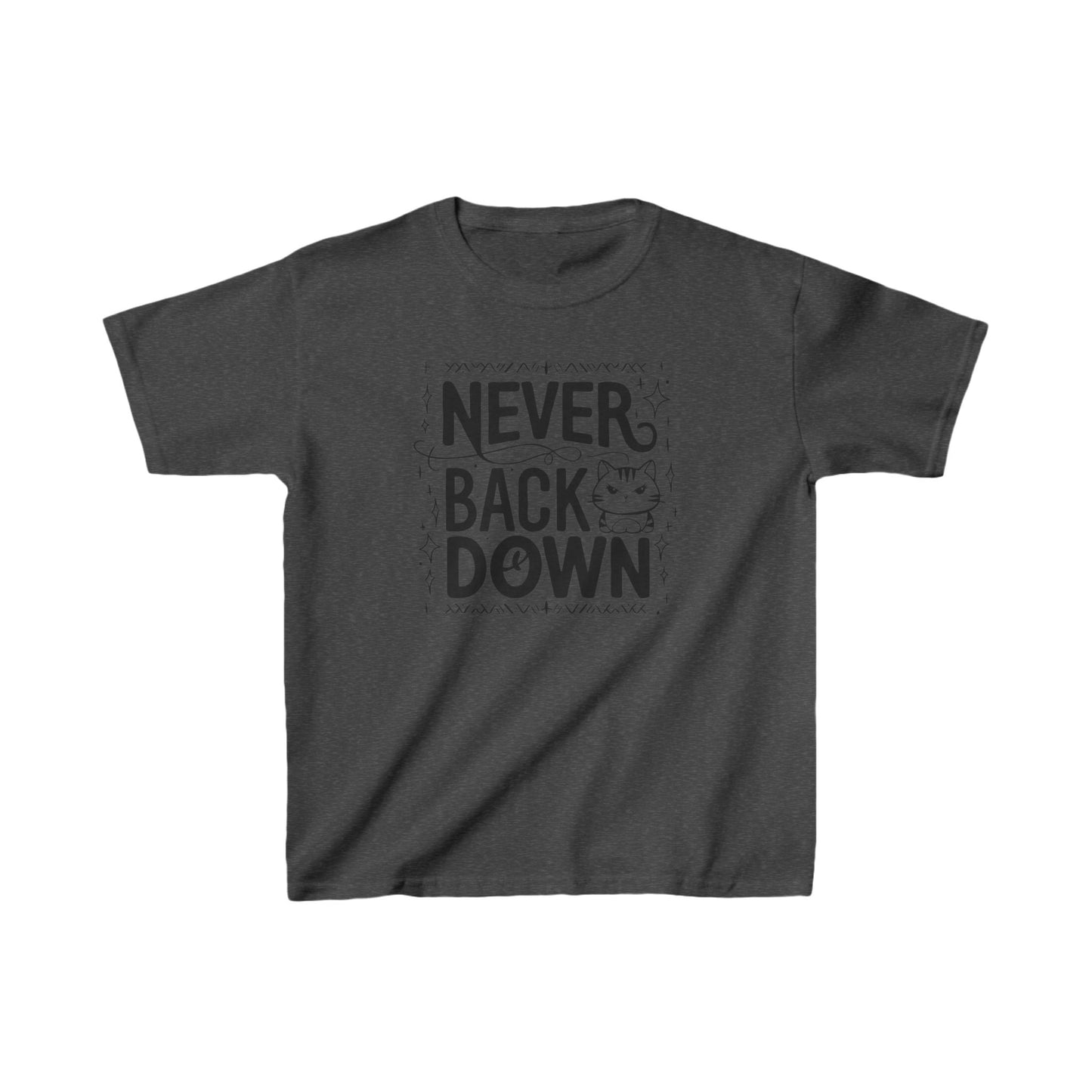 Never Back Down Kid Cotton T-Shirt