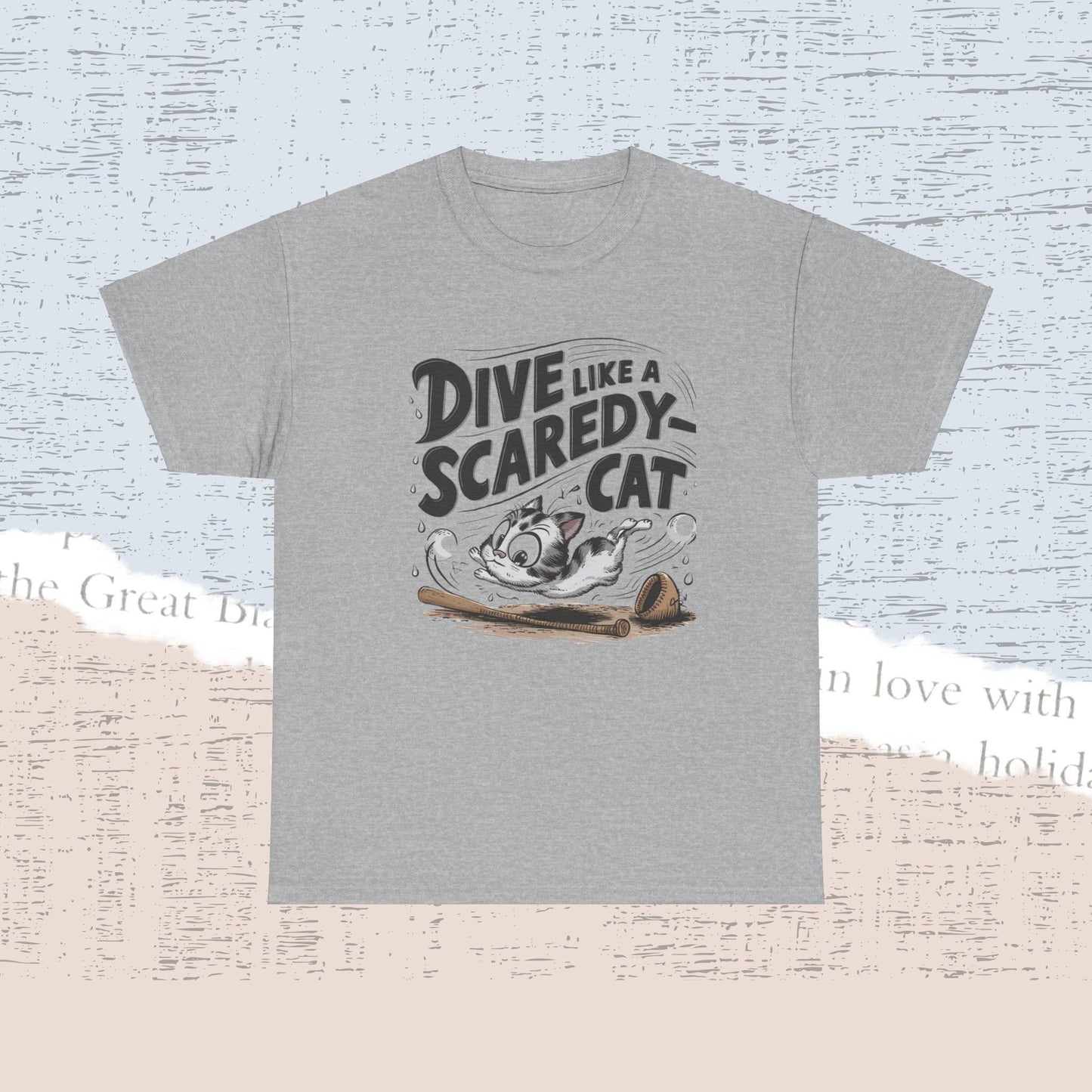 Dive Like Scaredy Cat Cotton Tshirt