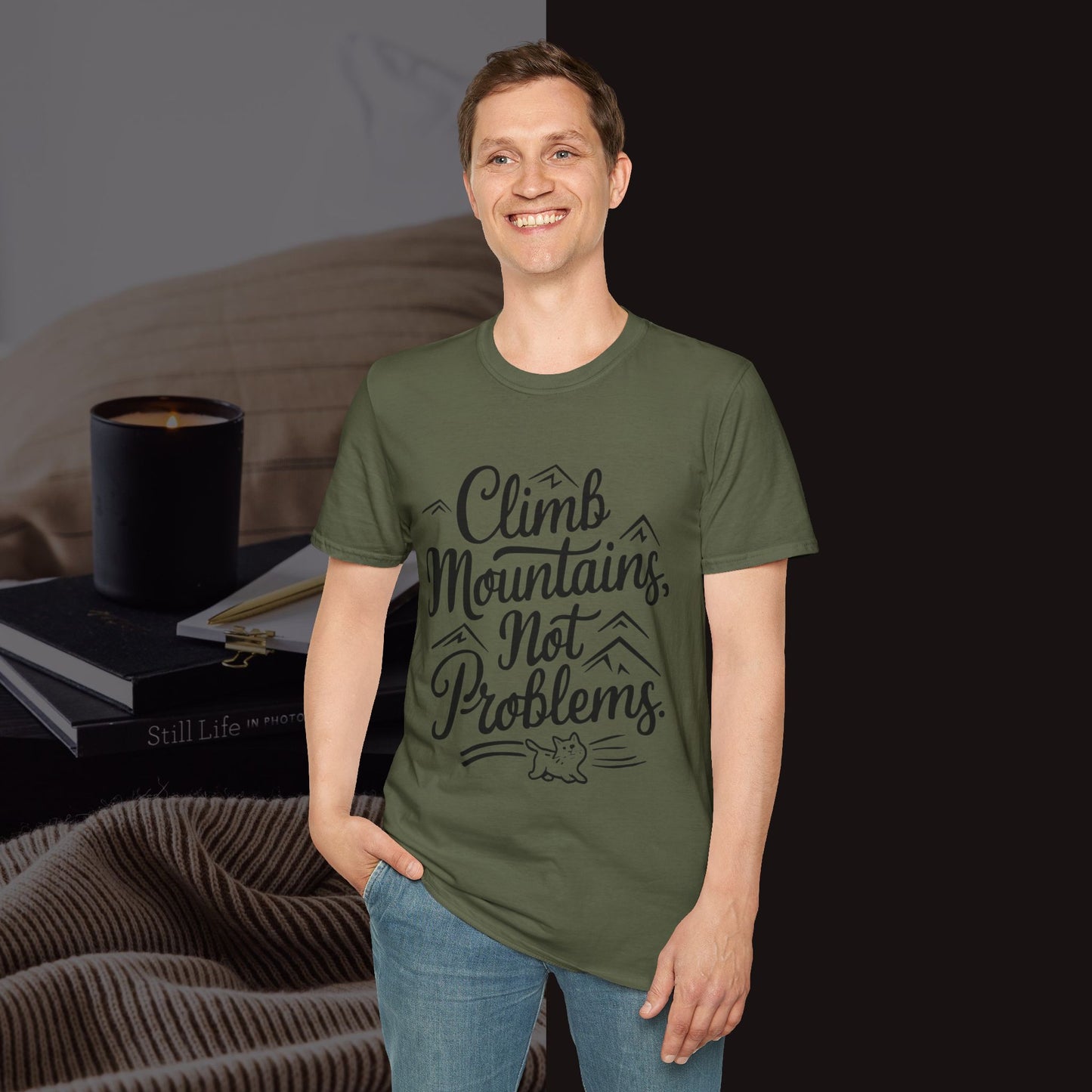 Climbing Mountain Cotton Men tee