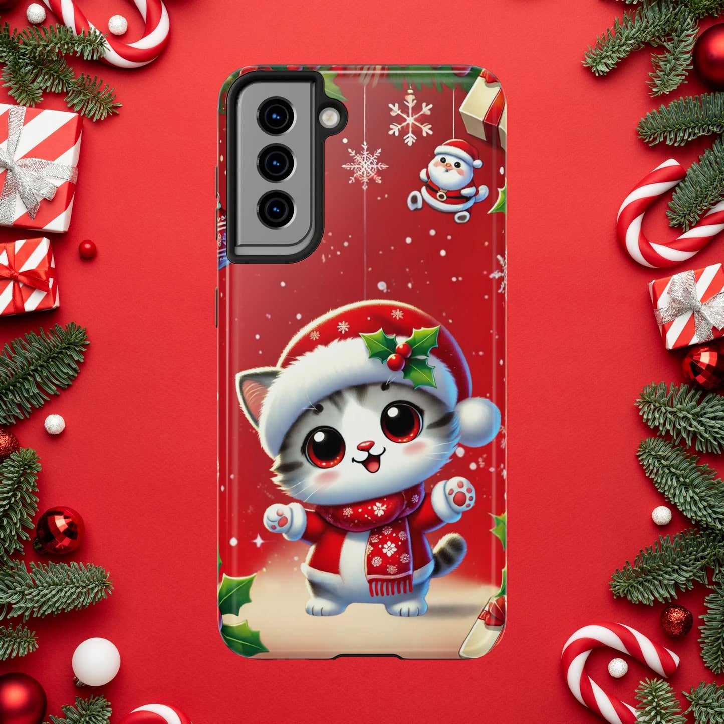 Purrfect Wishes Wireless Charging Support Tough Case