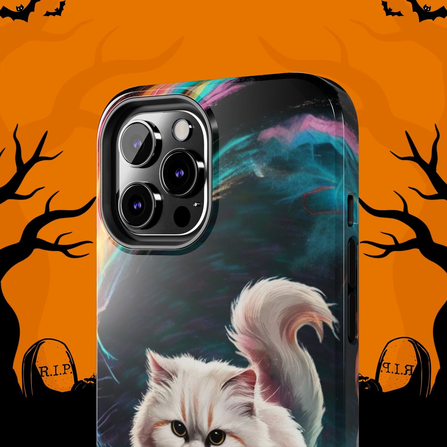 Meowble Dribble Wireless Charging Support Tough Case.