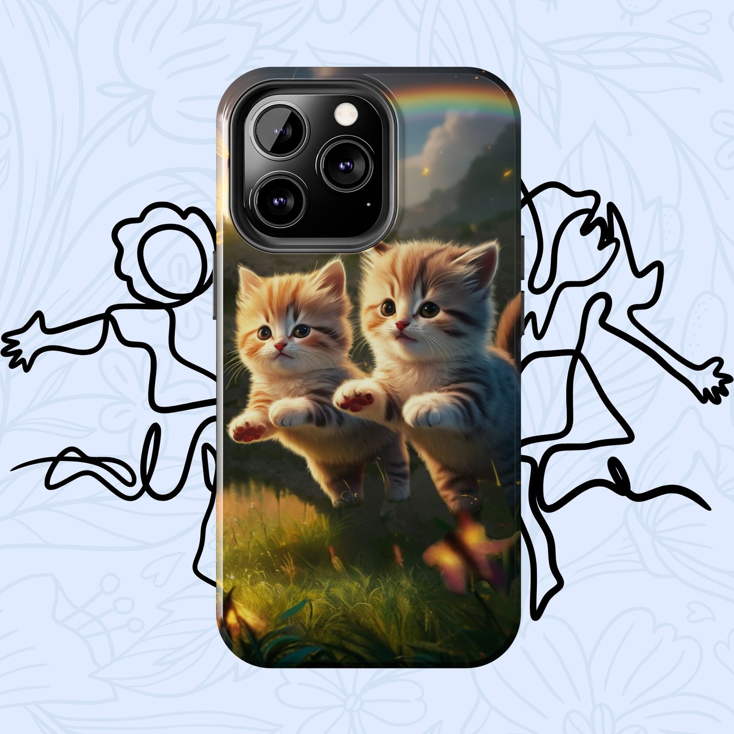 Bestie Buddies Wireless Charging Support Tough Case