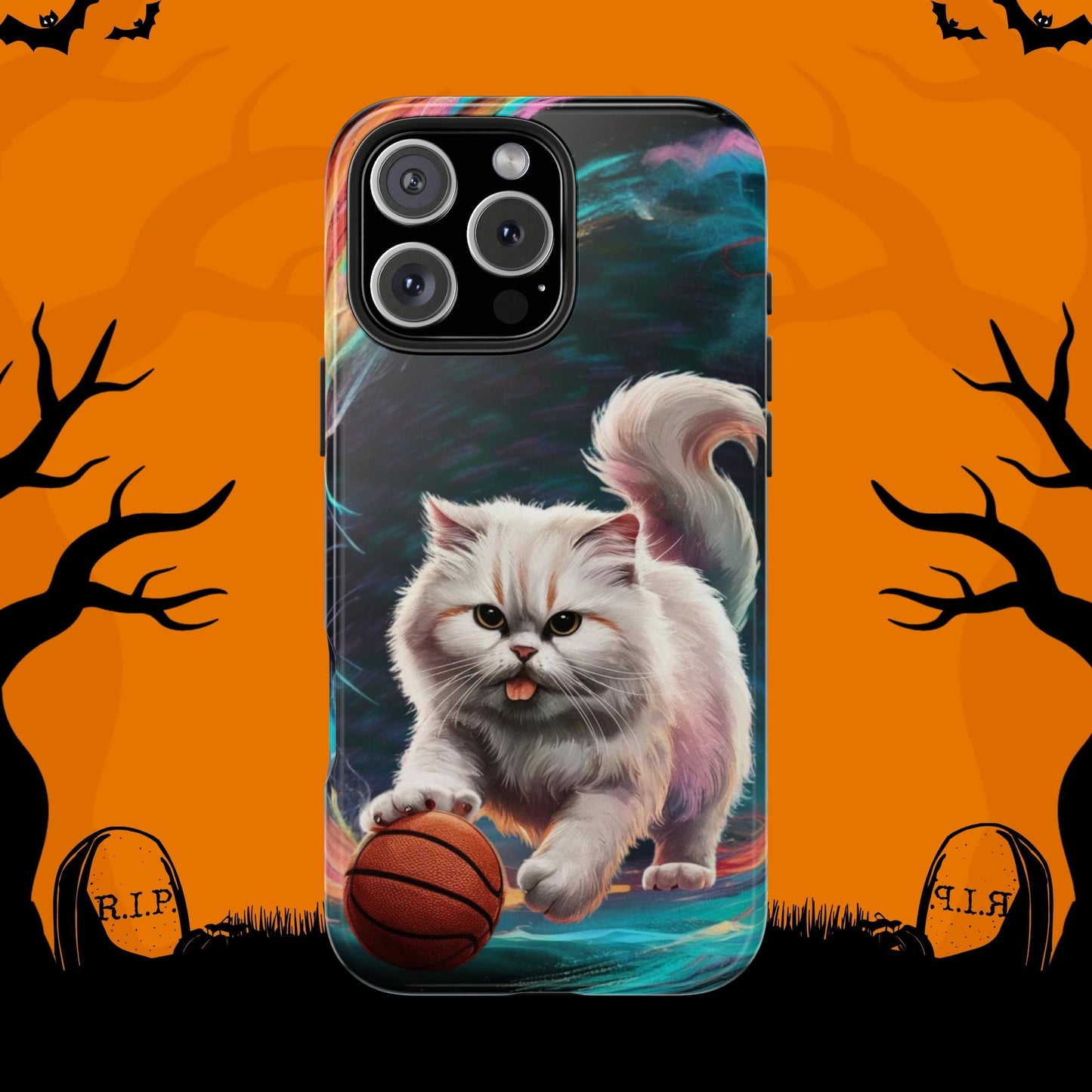 Meowble Dribble Wireless Charging Support Tough Case.