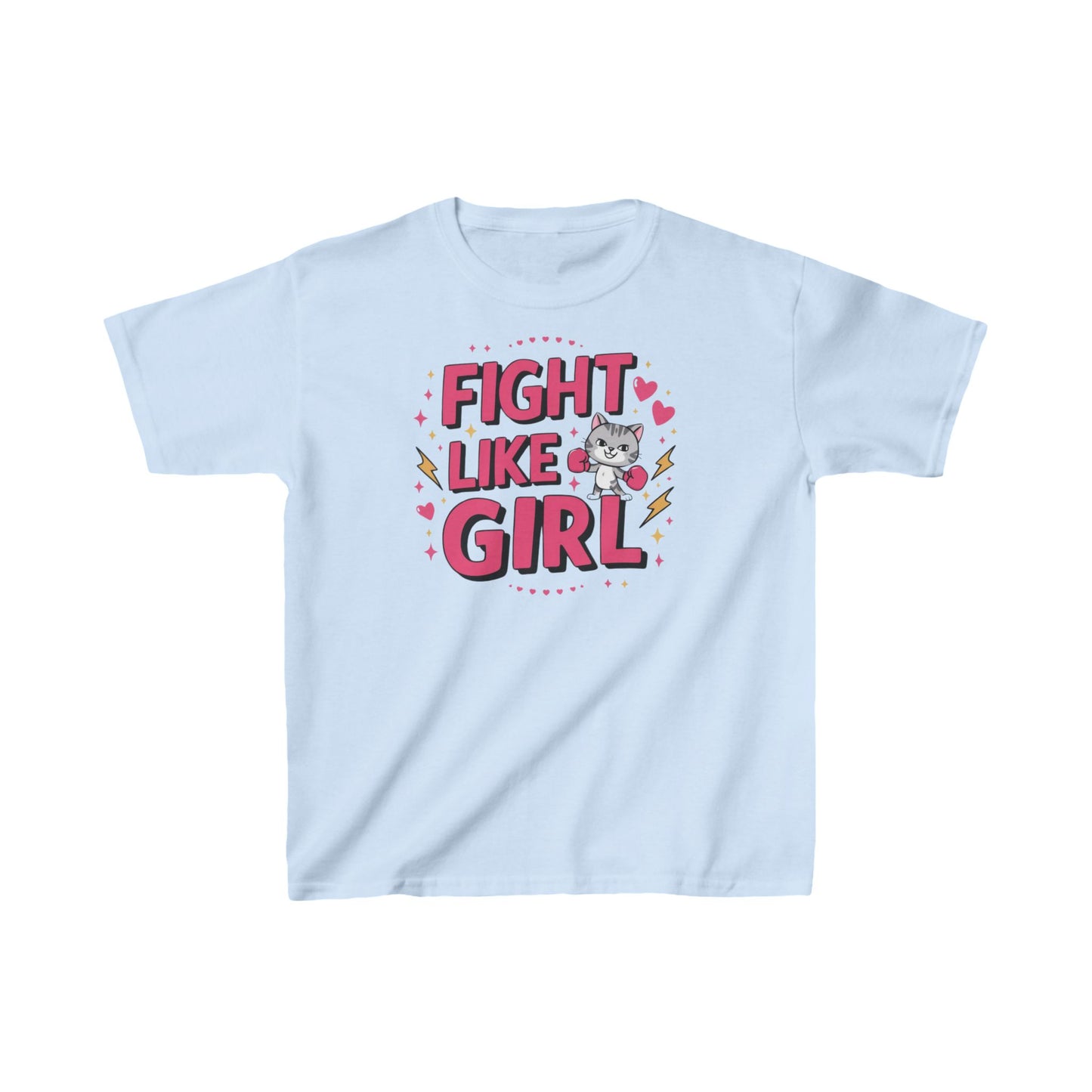 Fight Like Girl Kids Cotton T-Shirt