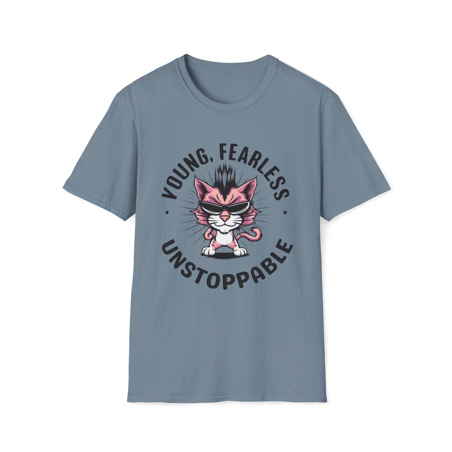 Young Fearless Unstoppable Cotton Men Tee