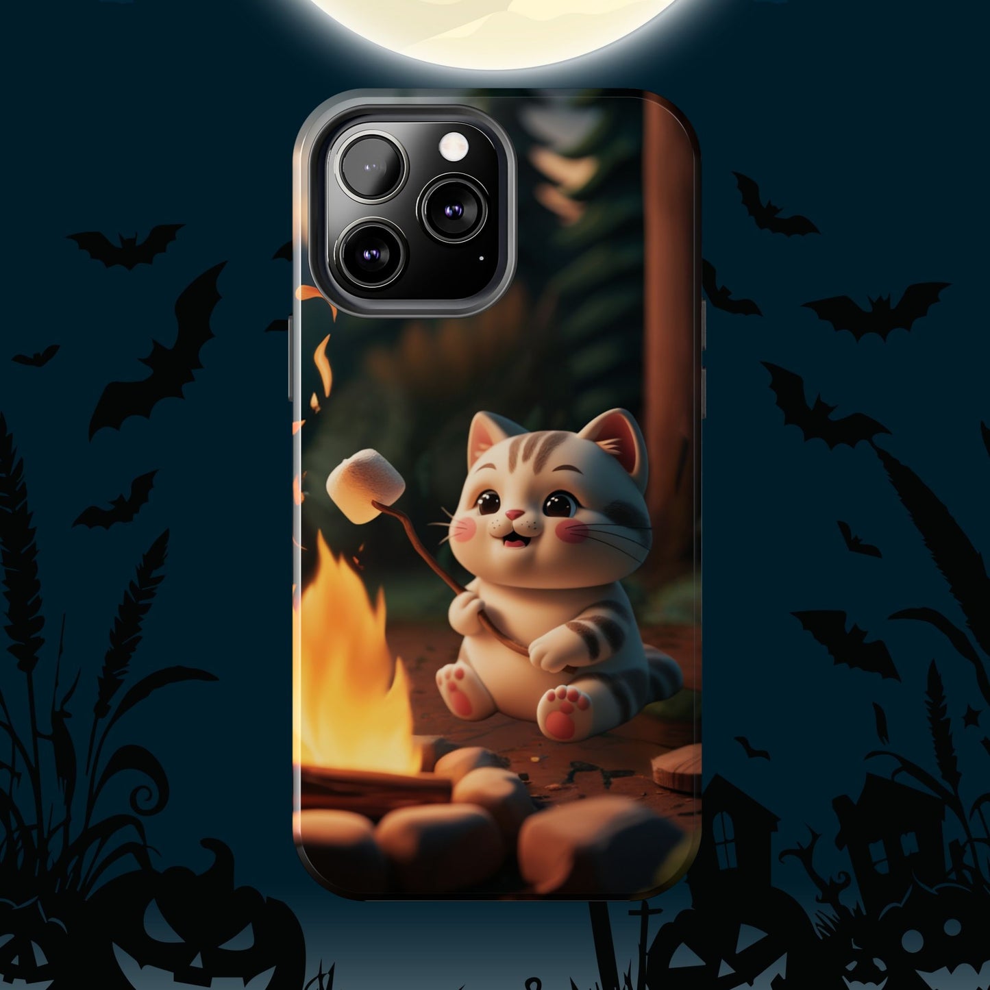 Meowstic Grip Wireless Charging Support Tough Case.