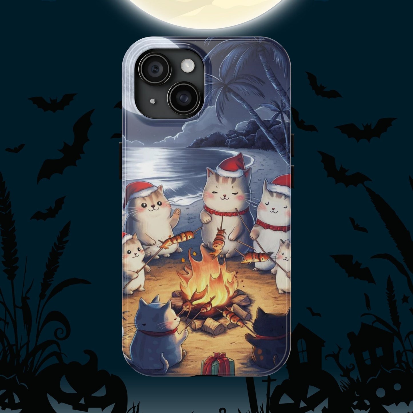 Meowmas Magic Wireless Charging Support Tough Case