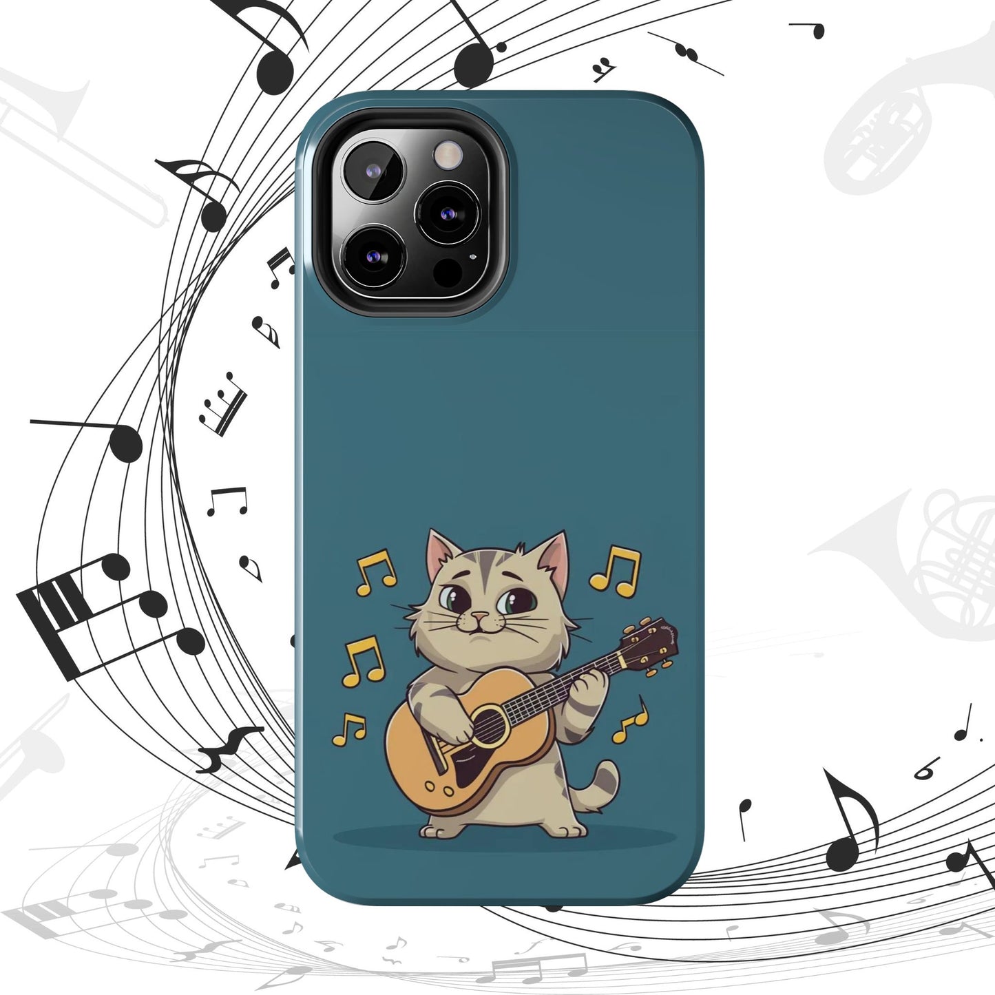 Tuneful Treasures Wireless Charging Support Tough Case.