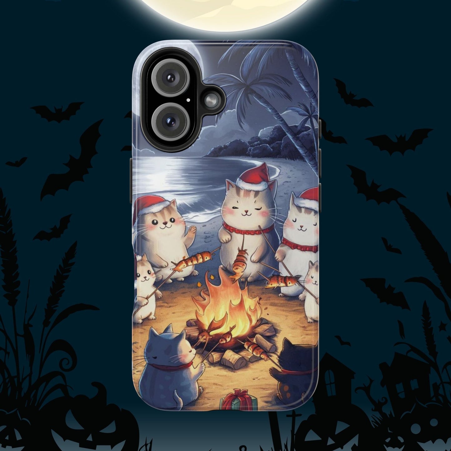 Meowmas Magic Wireless Charging Support Tough Case