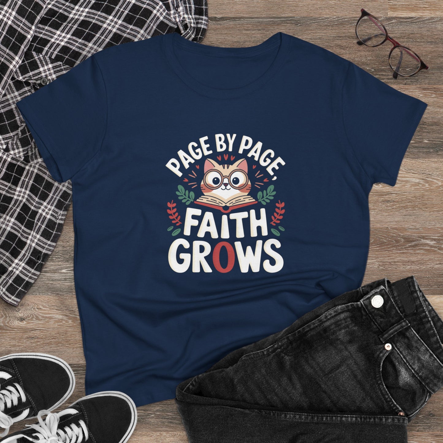 Faithful Threads Women Cotton Tshirt