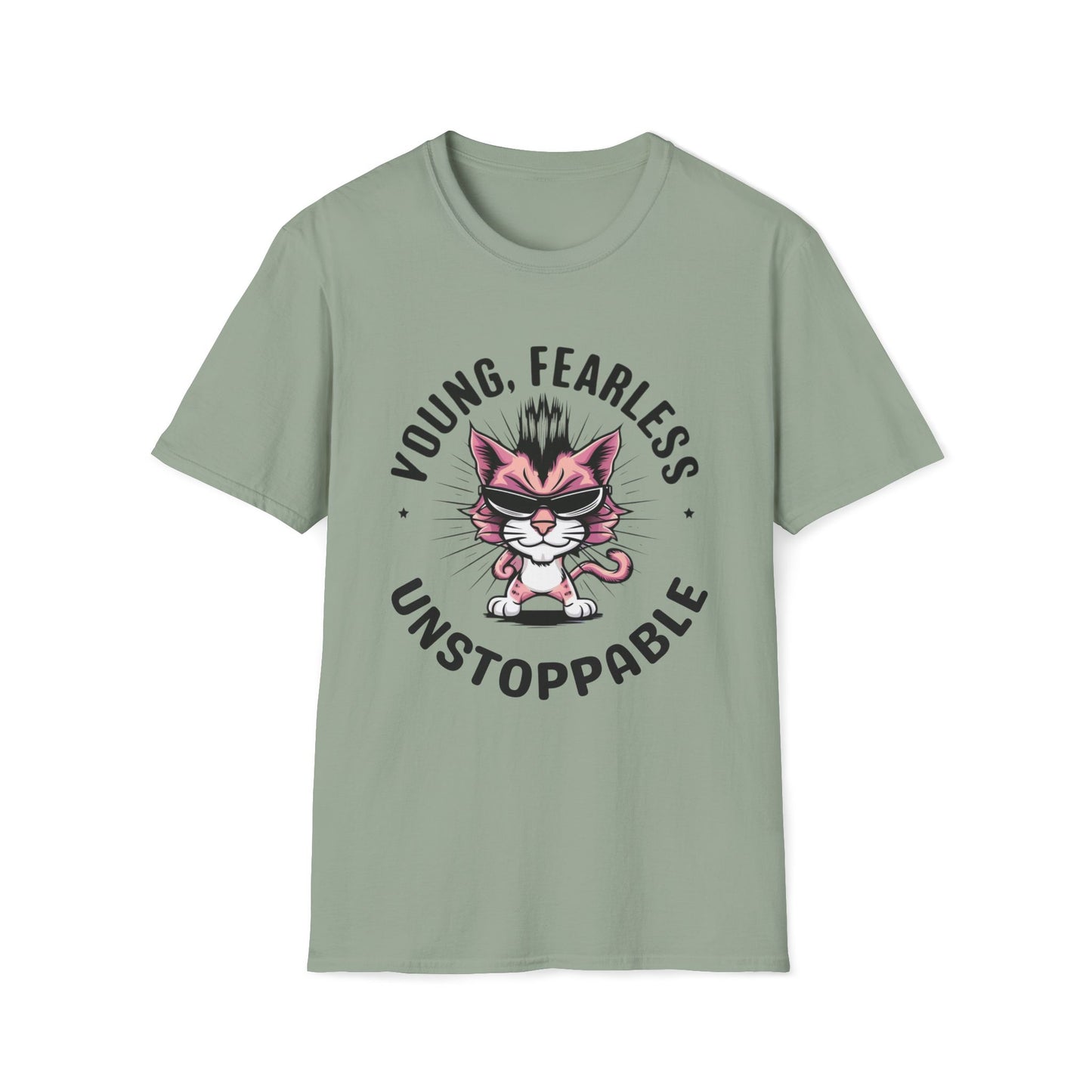 Young Fearless Unstoppable Cotton Men Tee