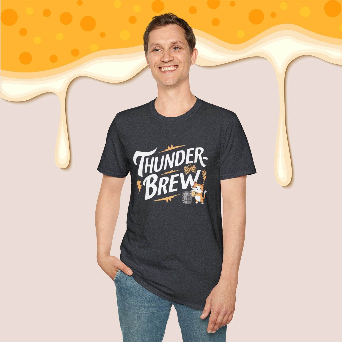 Thunder Brew Cotton Men Tshirt