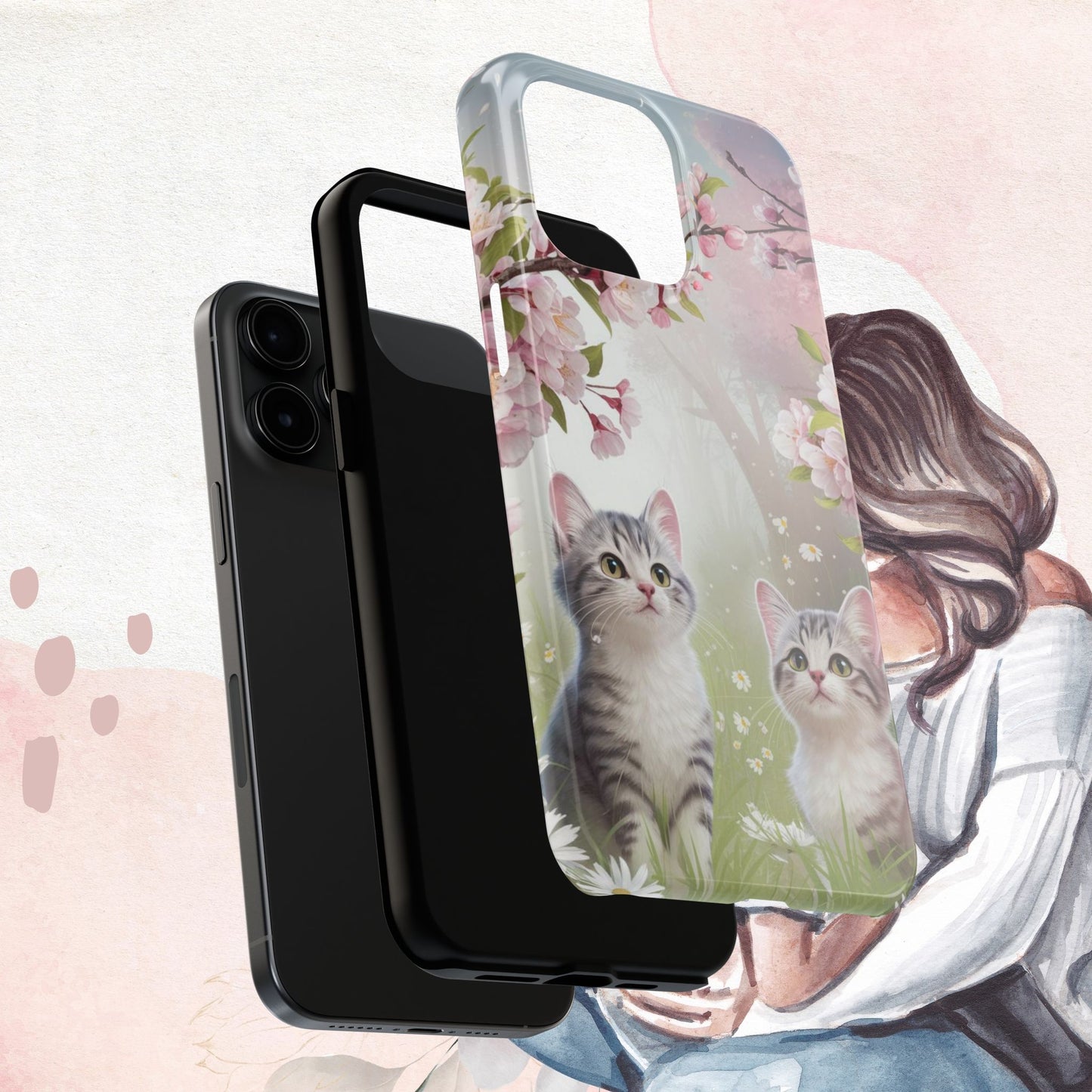 Lavender Lullaby Wireless Charging Support Tough Case