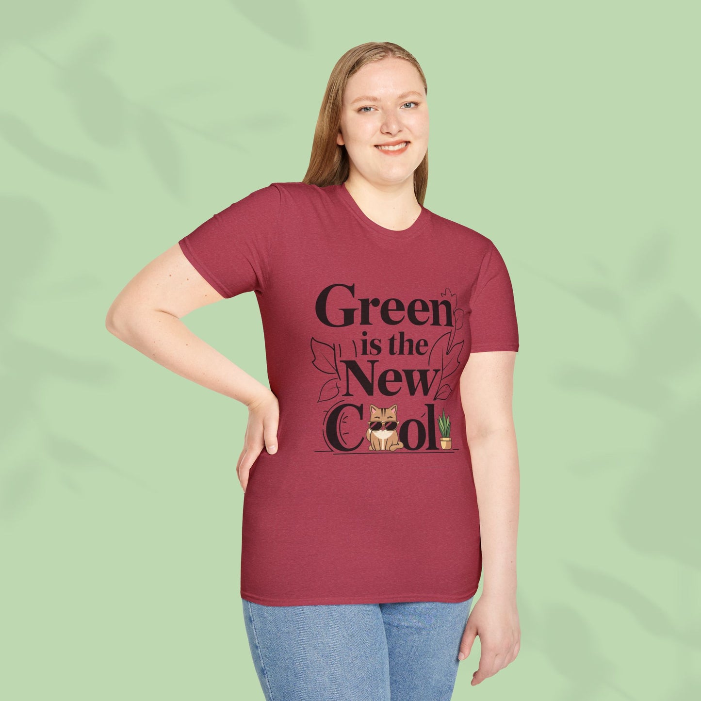 Green Is The New Cool Cotton T-Shirt