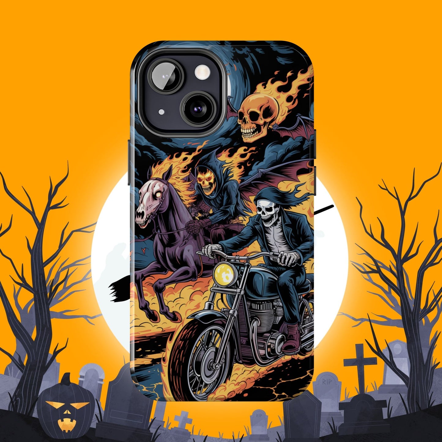 Ghost Riders Wireless Charging Support Tough Case