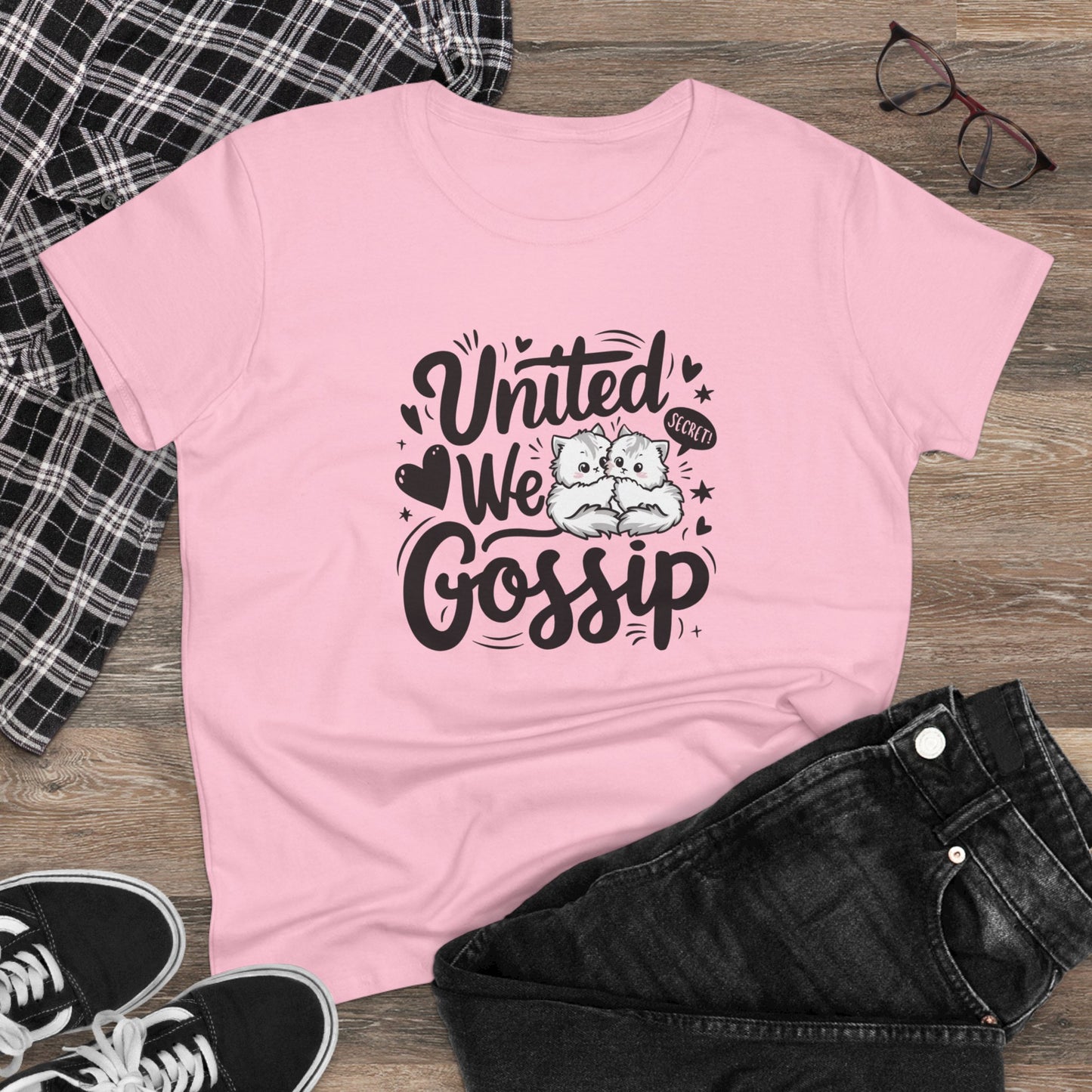 United We Gossip Women Cotton Tshirt