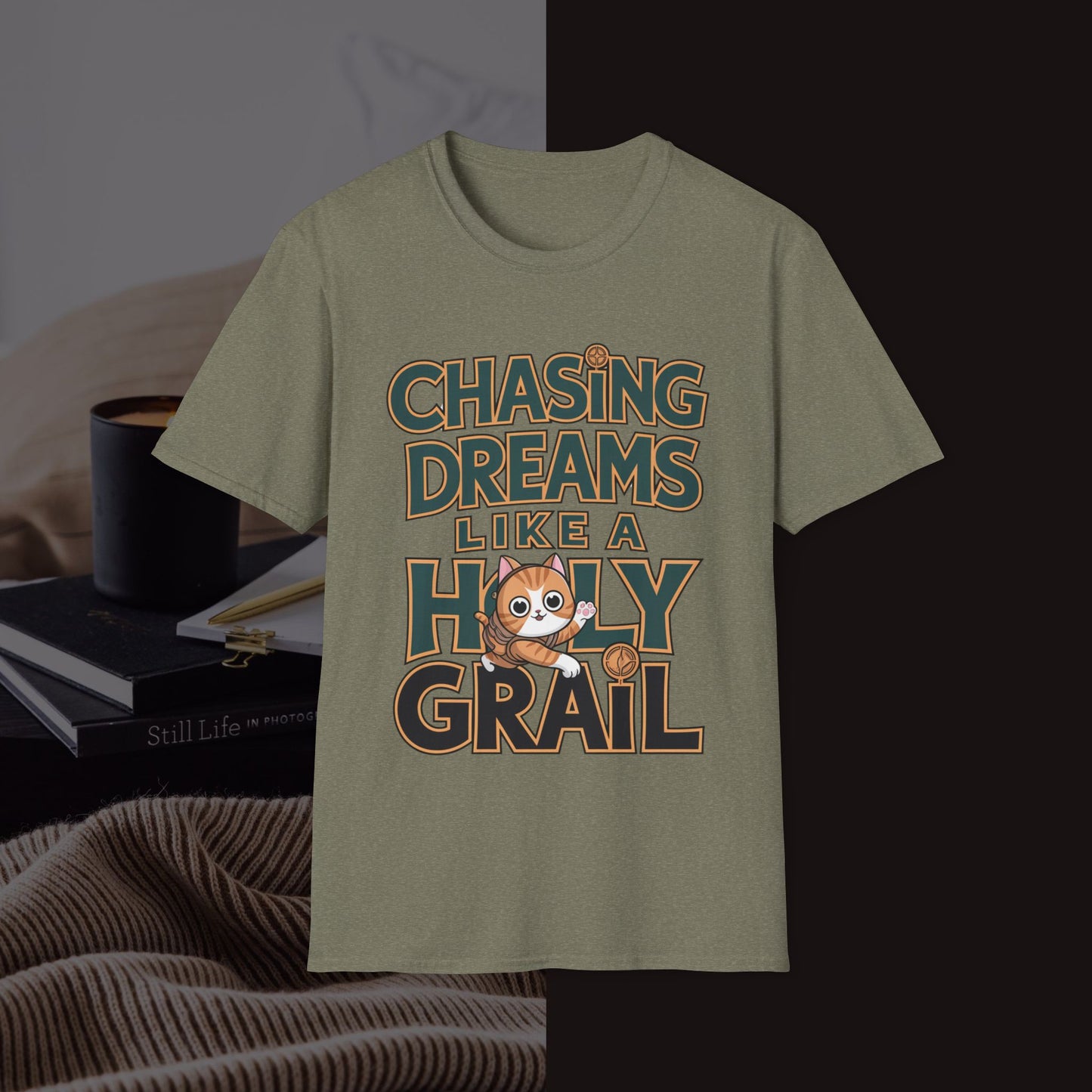 Chasing Peace Like A Holy Grail Unisex Softstyle T-Shirts