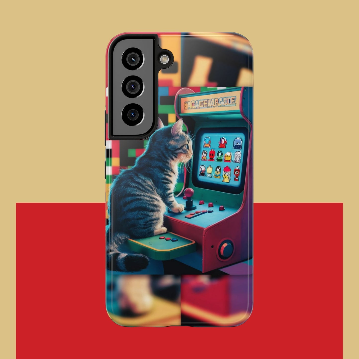 Meowstalgia Wireless Charging Support Tough Case.
