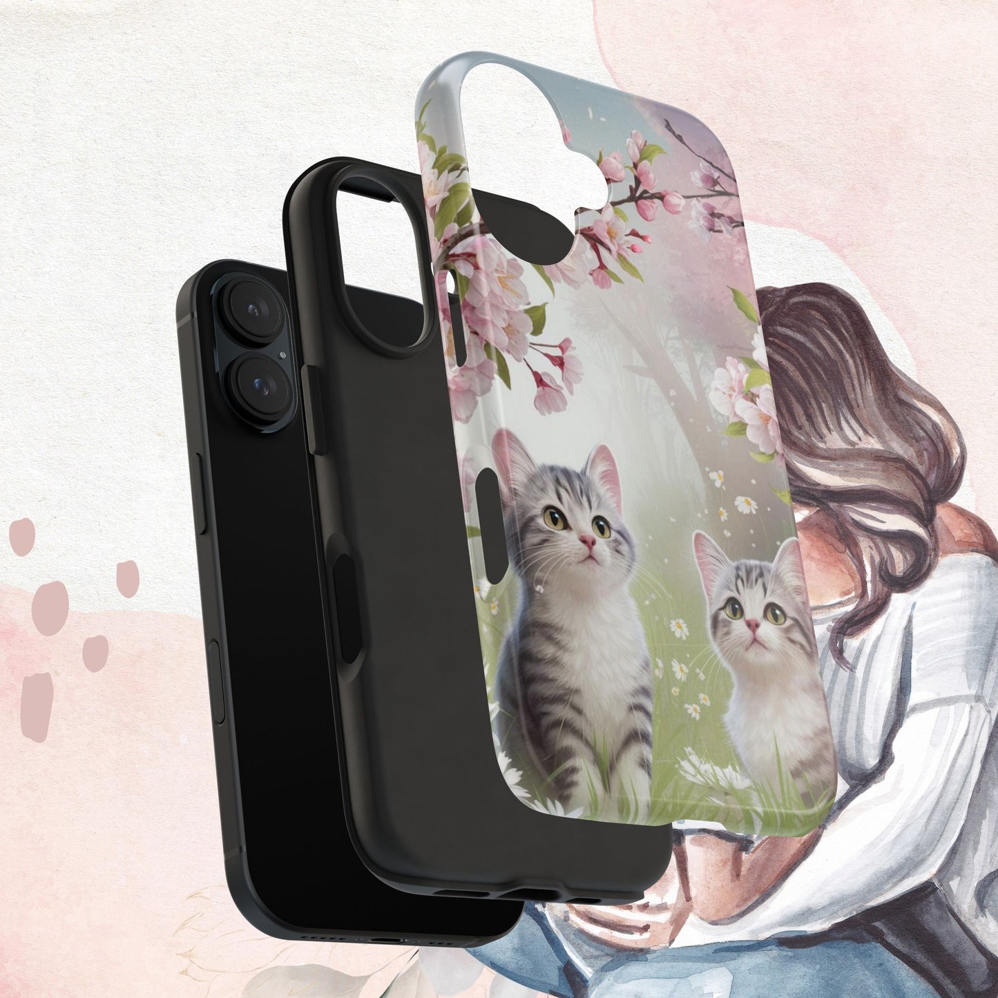 Lavender Lullaby Wireless Charging Support Tough Case