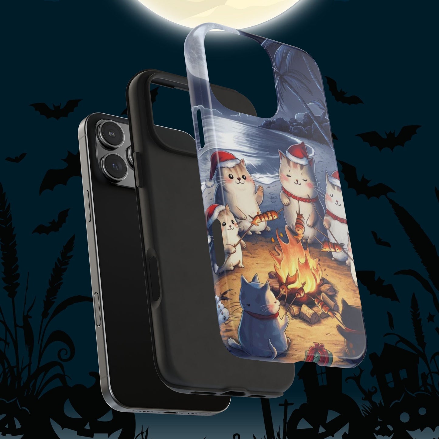 Meowmas Magic Wireless Charging Support Tough Case