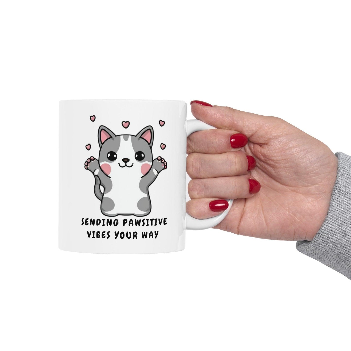 Billien Sunshine Sips Printify 11oz Coffee Mugs Holiday Picks Home & Living Kitchen Mugs Sublimation Valentine's Day Valentine's Day Picks White base