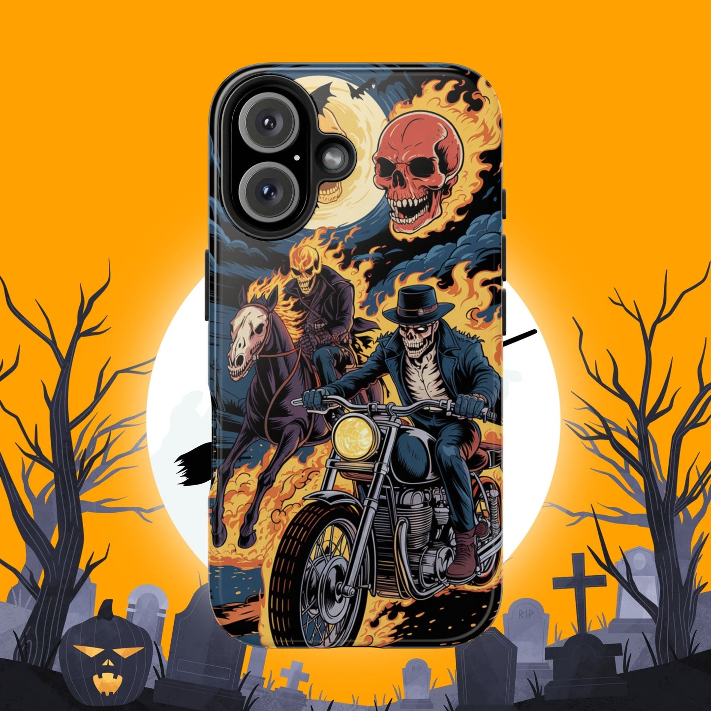 Ghost Rider Wireless Charging Support Tough Case
