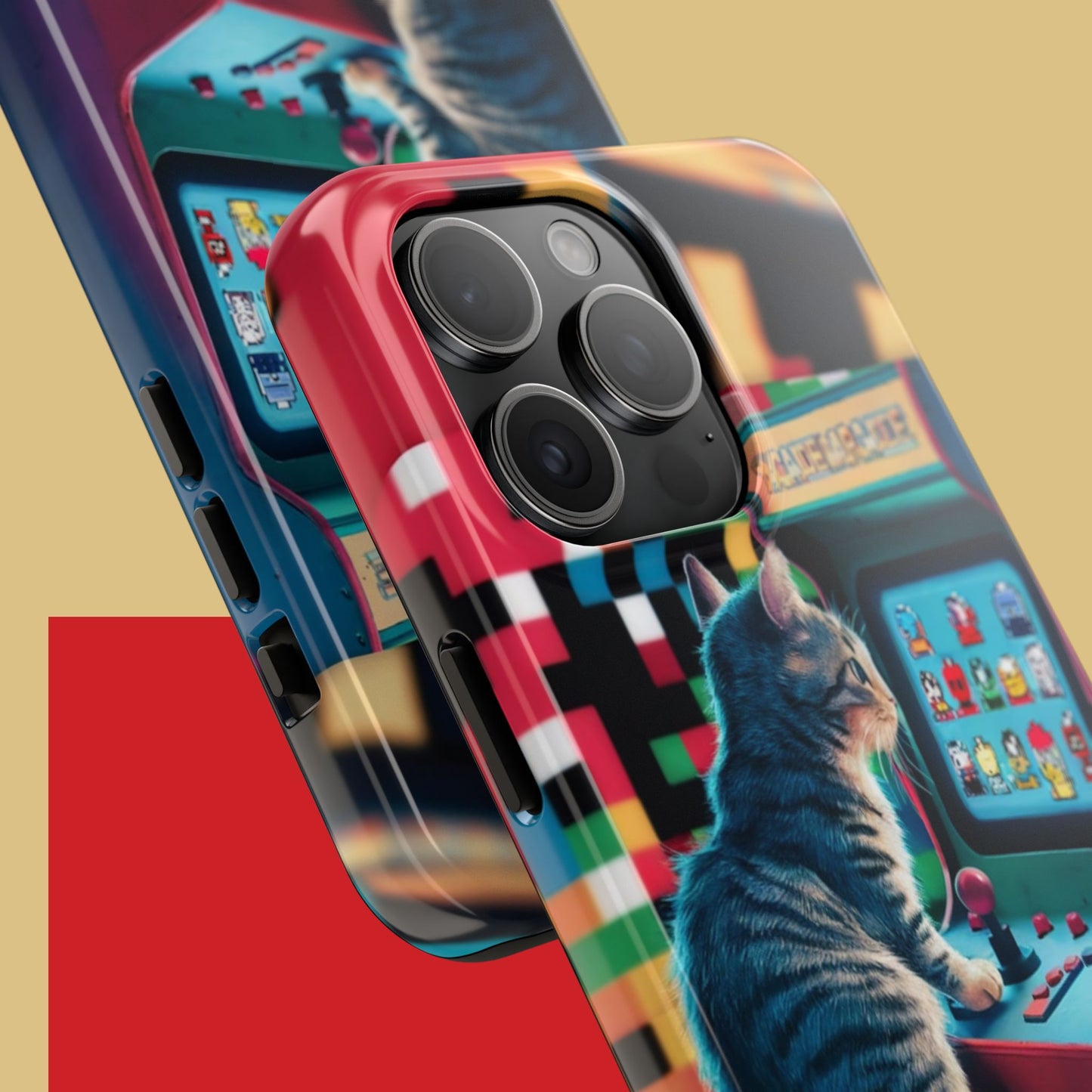Meowstalgia Wireless Charging Support Tough Case.