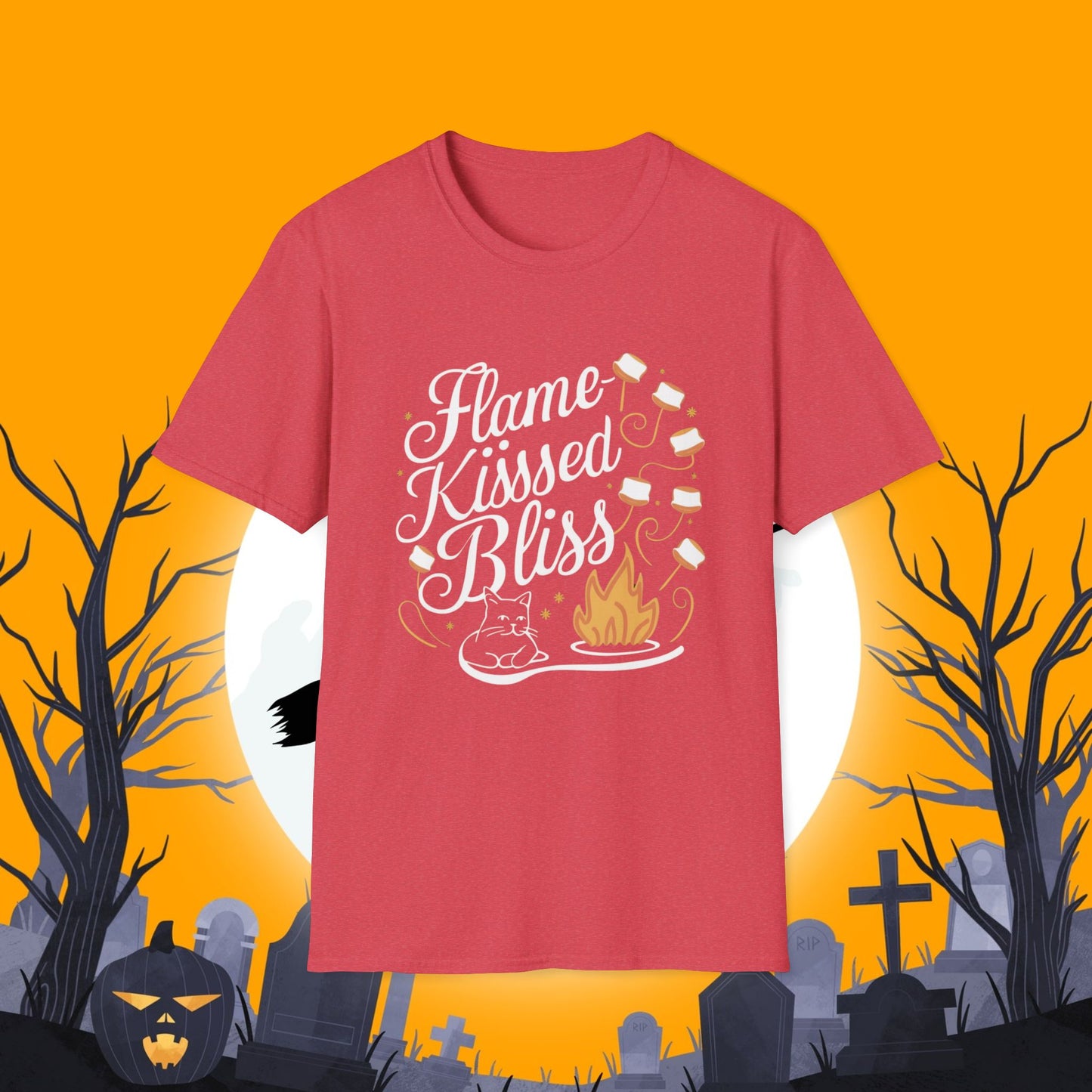 Flame Kiss Bliss Cotton Men Tshirt